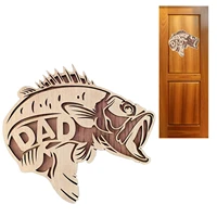 wooden fish decor fathers day gifts from daughter unfinished wood fishermans decor antique style home decoration fish ornament