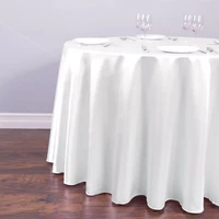 hot wedding party favor round table cloth cover white red multi color home dining room solid black satin tablecloth for table