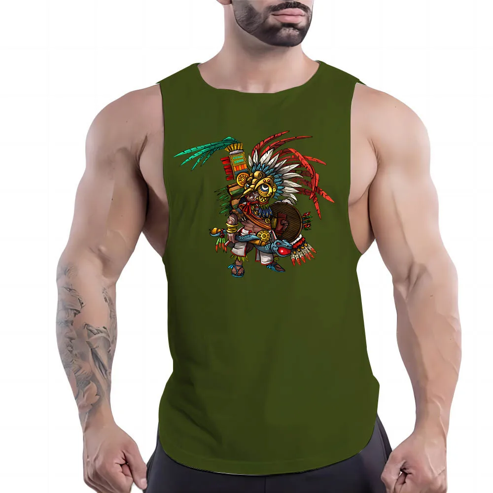 

Four Seasons Fashion Casual Wear 2d Cartoon Print Adult Men'S Gym Muscle Vest Comfortable Breathable Short Sleeve Vest Mexico