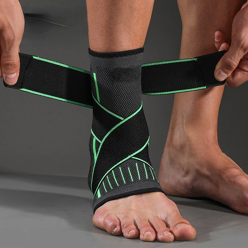 

1 шт. защитный фиксатор голеностопа для футбола, баскетбольный фиксатор голеностопа, компрессионный нейлоновый ремень, протектор голеностопа