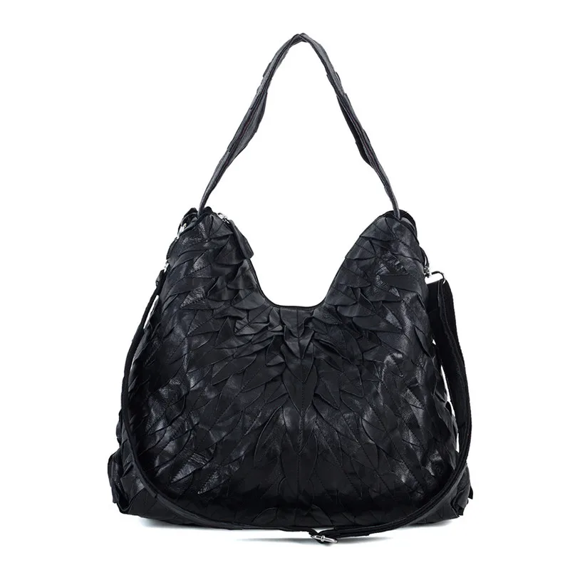 Новинка 2025 года кожаная женская сумка на плечо из овчины сумка-тоут ручной работы