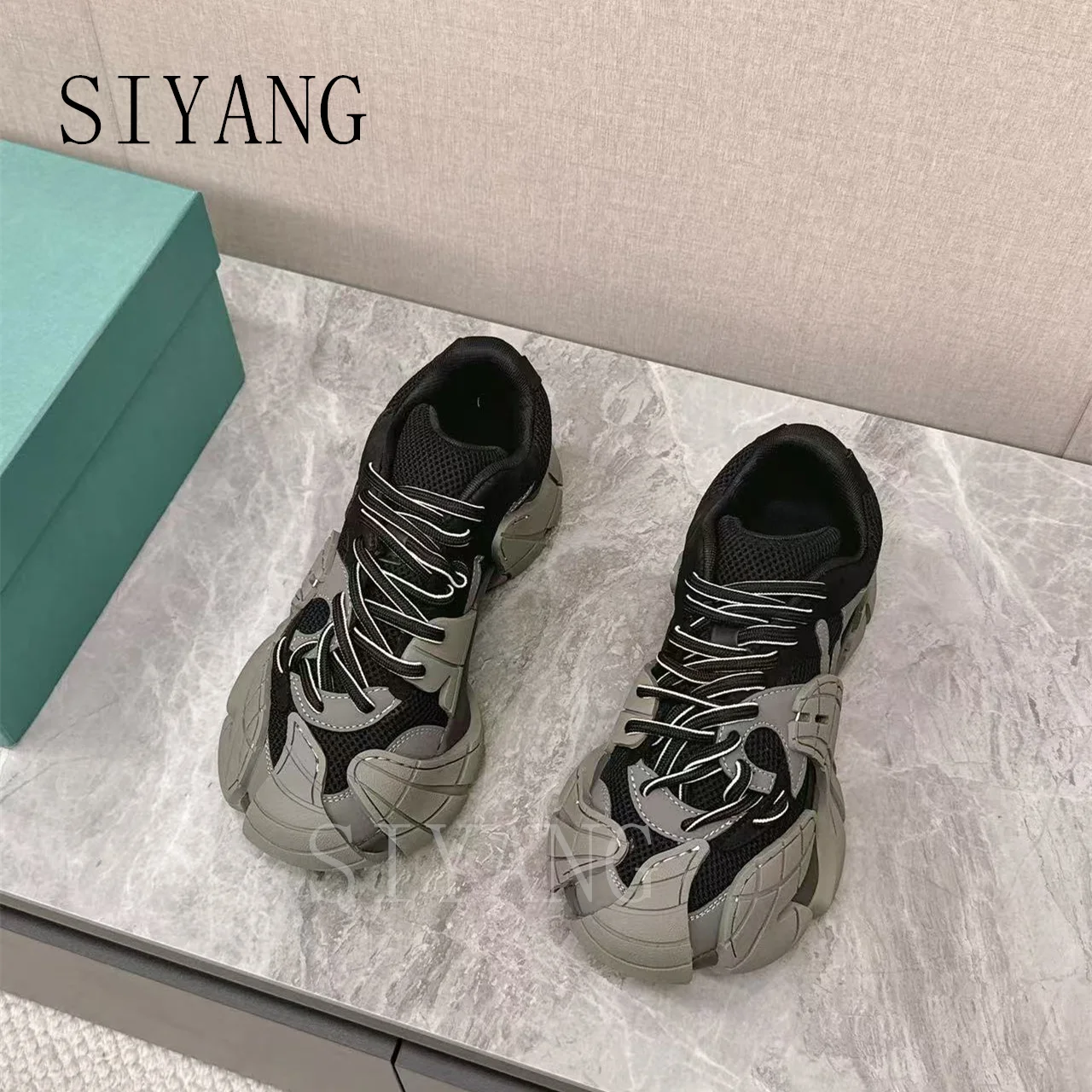 Мужские и женские модные повседневные кроссовки персонализированная кружевная