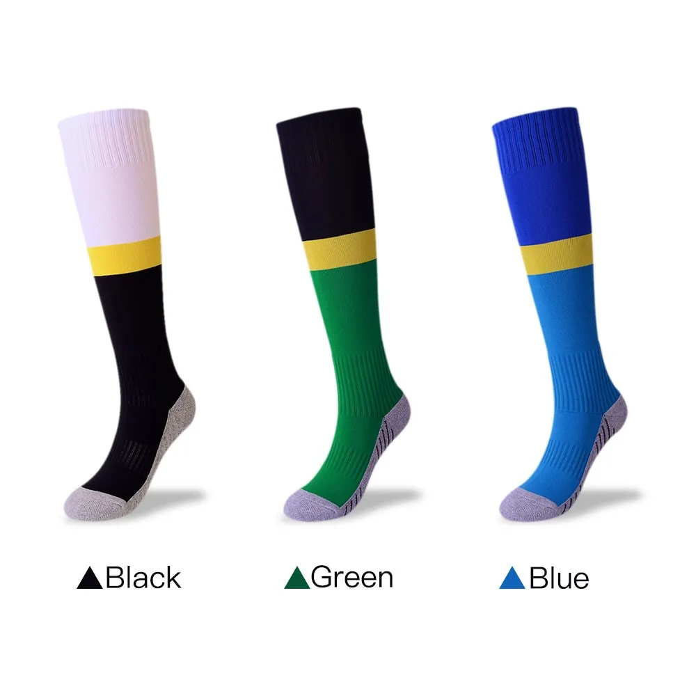 

Absorbent Youth Soccer Socks Calf Protection Football Socks Sports Stocking Towel Bottom Tube Socks