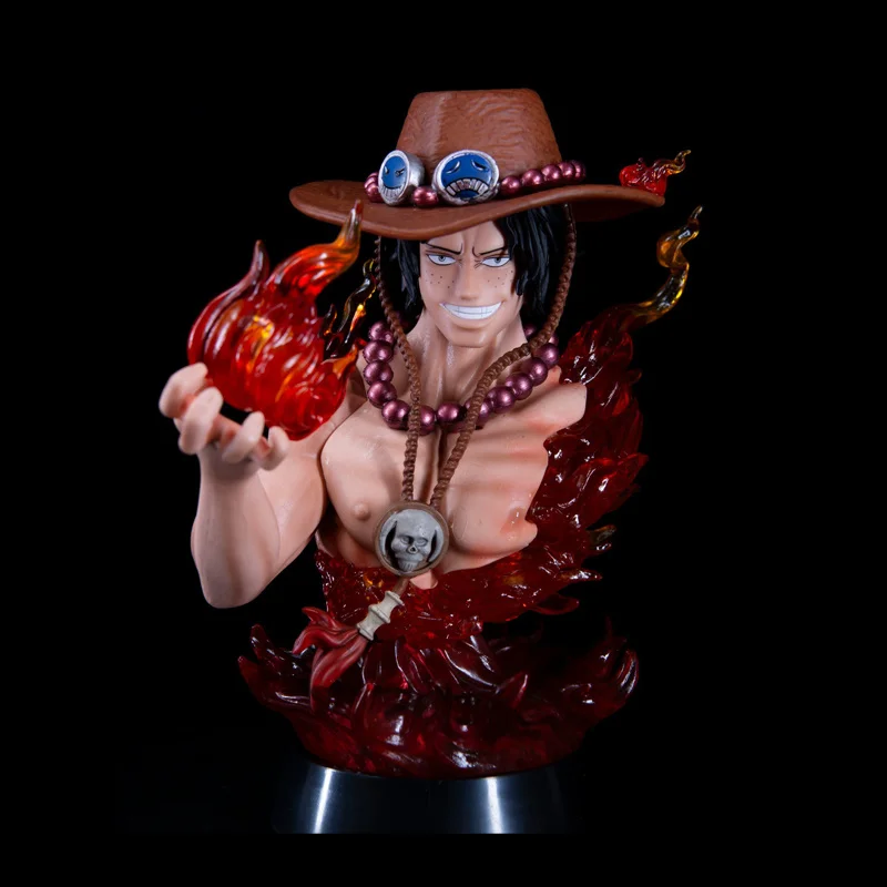 

17cm One Piece Figure Portgas D Ace Anime Figures Statue Bust Gk With Figurine Pvc Collectible Model Decoration Manga Toys Gift