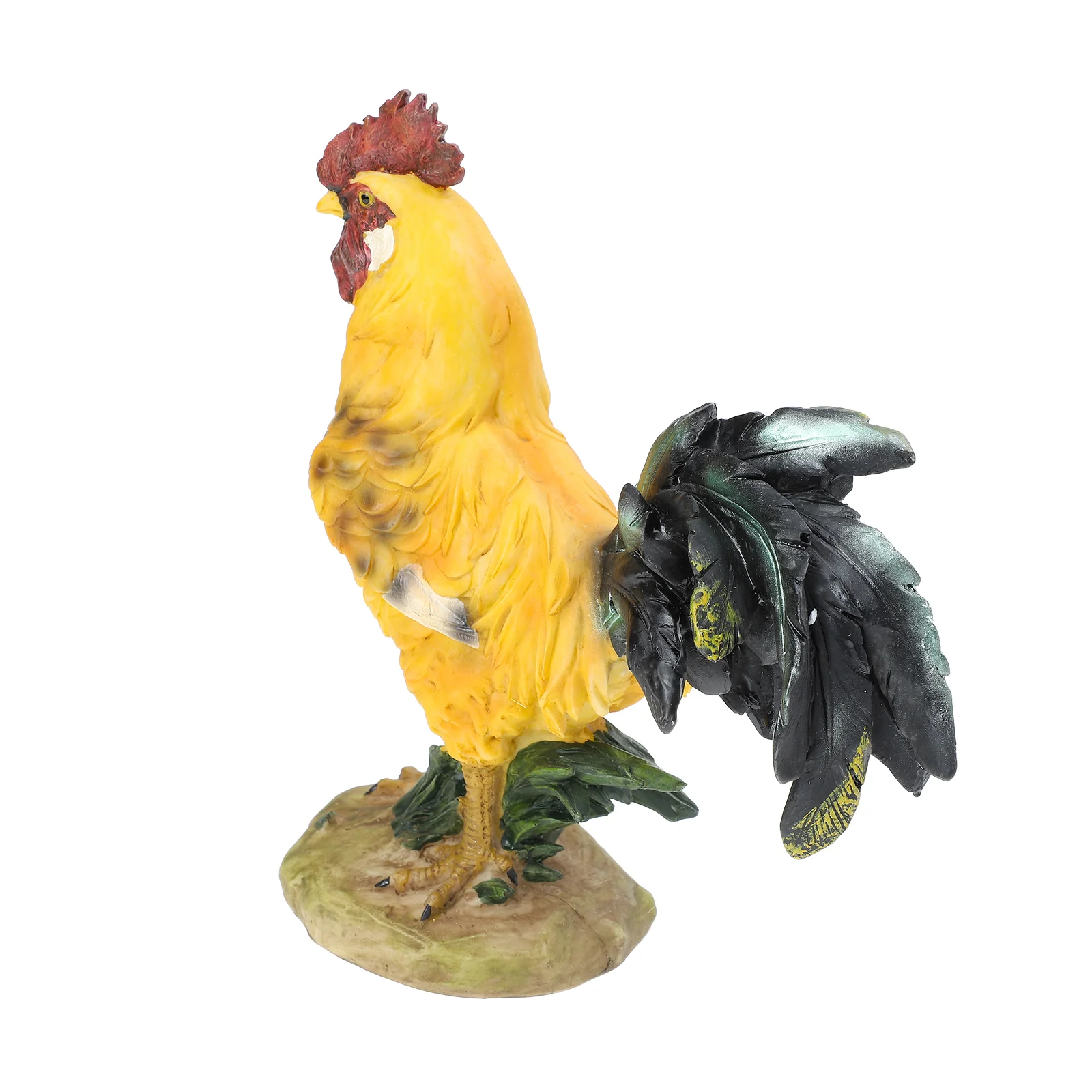 

Реалистичная фигурка петуха, декоративная фигурка животного из смолы, уличный декоративный аксессуар для цыплят