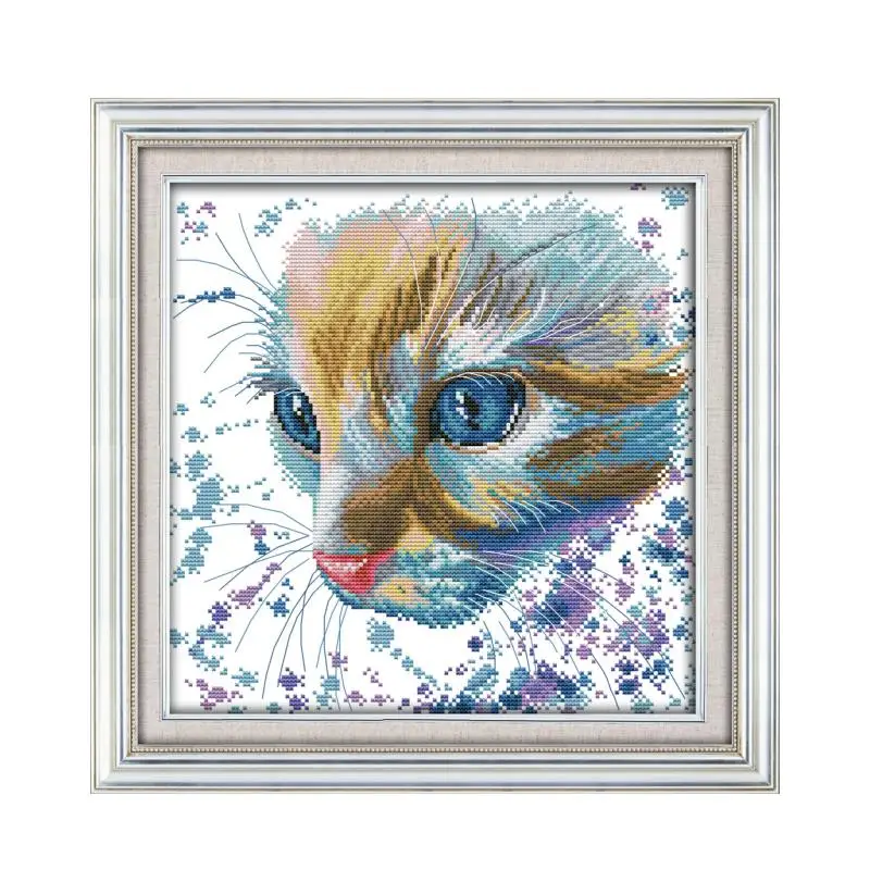 

Набор для вышивки крестиком Joy Sunday Kittens, 11CT 14CT универсальная ручная вышивка CMD с подарками в китайском стиле