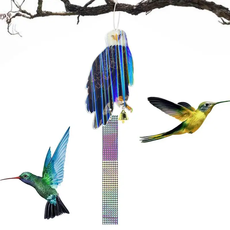 

Owl Decoy Scare Birds Raven Dummy For Garden With Reflections And Bells Reflective Owl For Woodpecker Scarecrow Owl