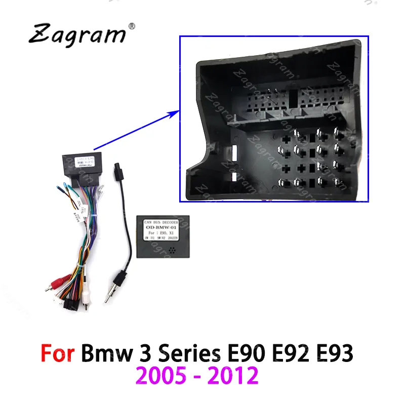 9-дюймовый 2 Din Автомобильный Кабель Fascia ДЛЯ Bmw 3 серии E90 E92 E93 2005-2012 панель Cd Dvd плеер