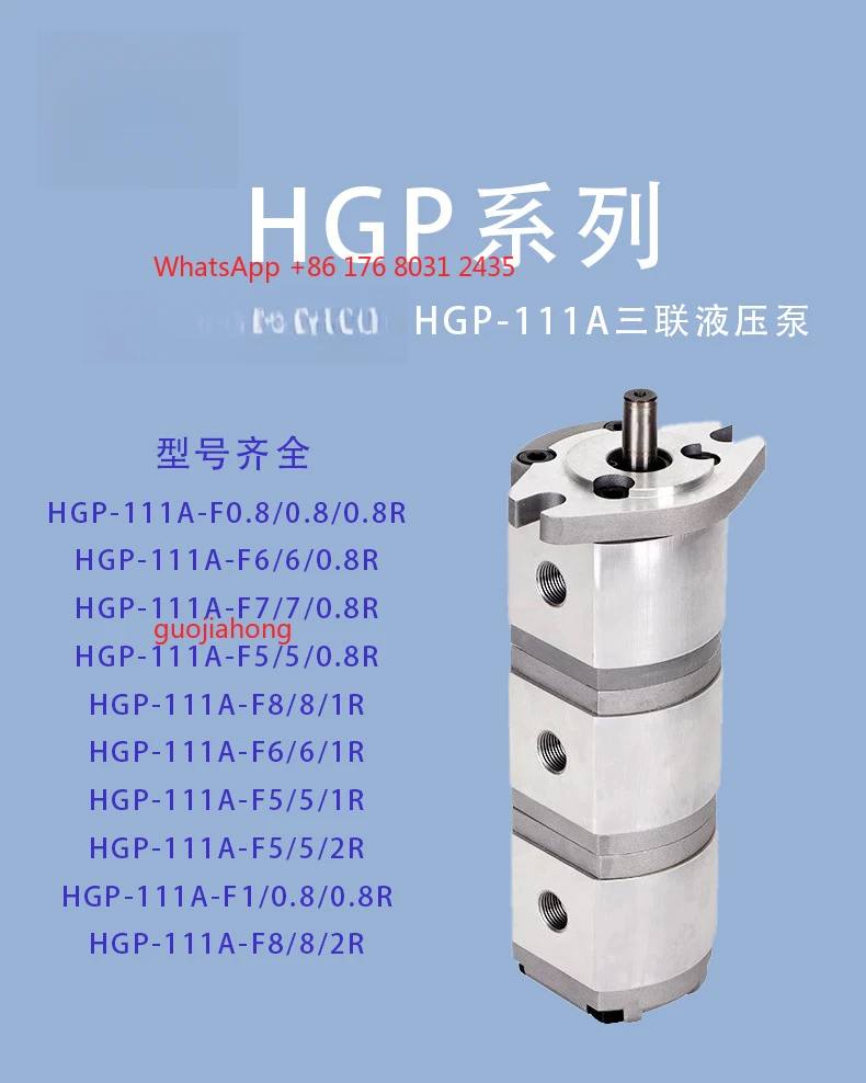 Фото Тройной шестеренный насос серии HGP HGP-111A №1
