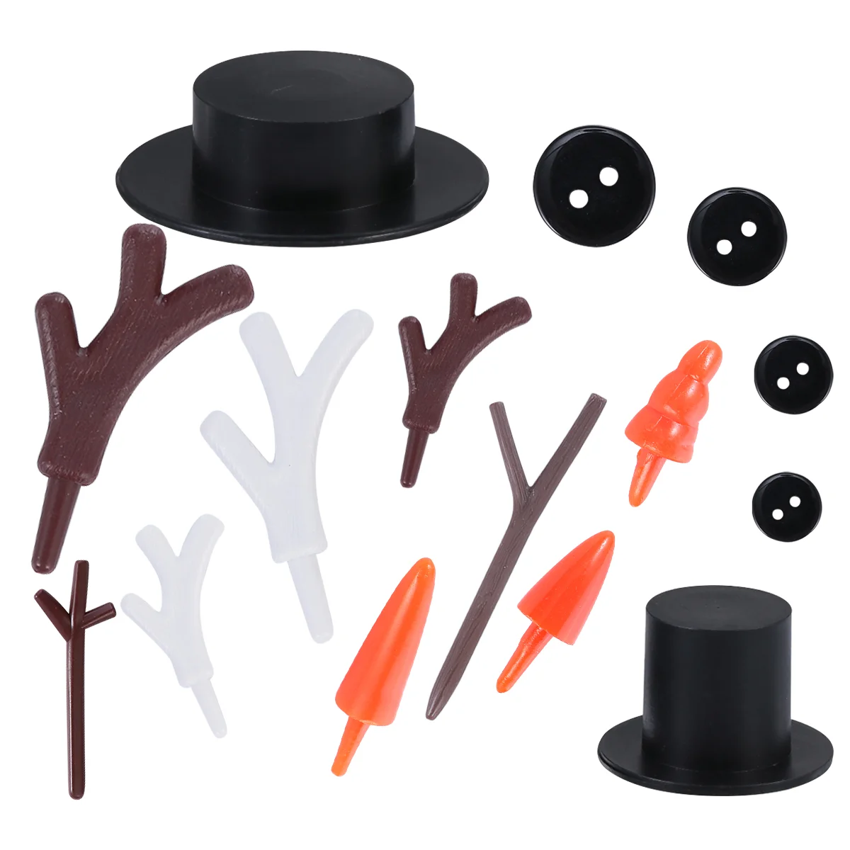 

Snowman Christmas Kit Making Kits Hat Decorating Kidsornamentcrafts Black Buttons Nose Xmas Your Own Build Make Decorations
