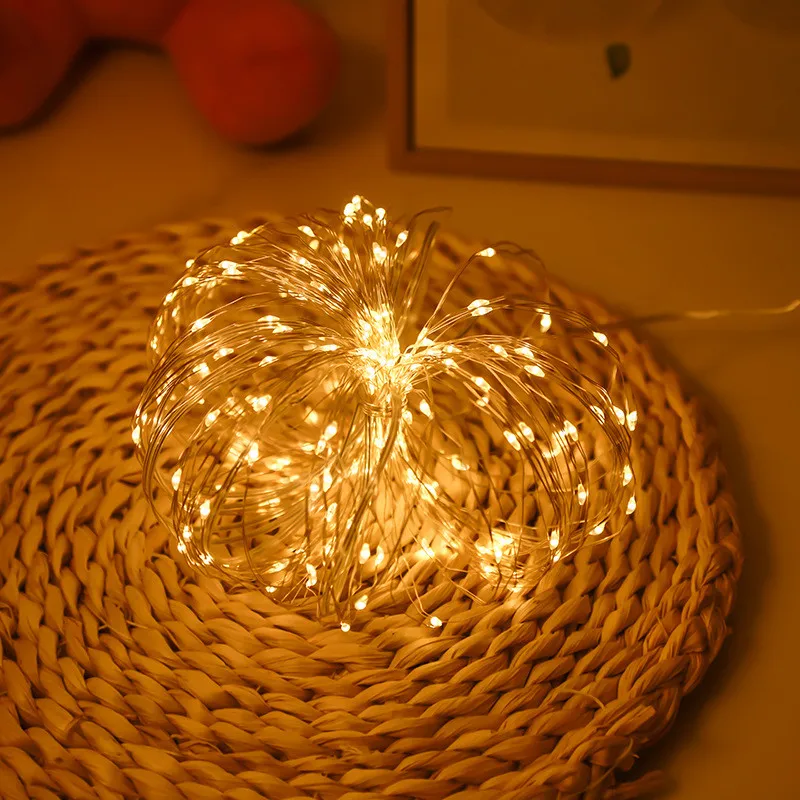 

Battery Led Fairy Lights Copper Wire String 1/2/5/10M Holiday Outdoor Lamp Garland for Christmas Tree Wedding Party Decoration