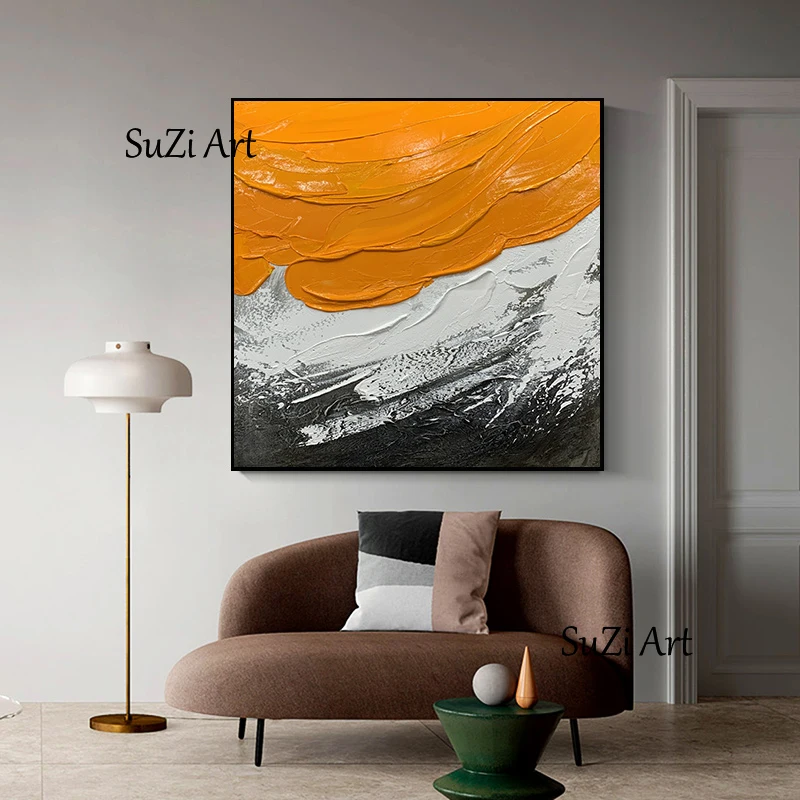 

Handpainted Knife Wall Art Abstract Modern Oil Painting On Canvas Home Decoration Living Room Pictures No Framed Poster