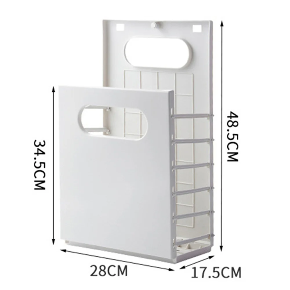 foldable laundry basket wall mounted basket container hanging storage organizer hollow dirty clothes basket bathroom accessories free global shipping