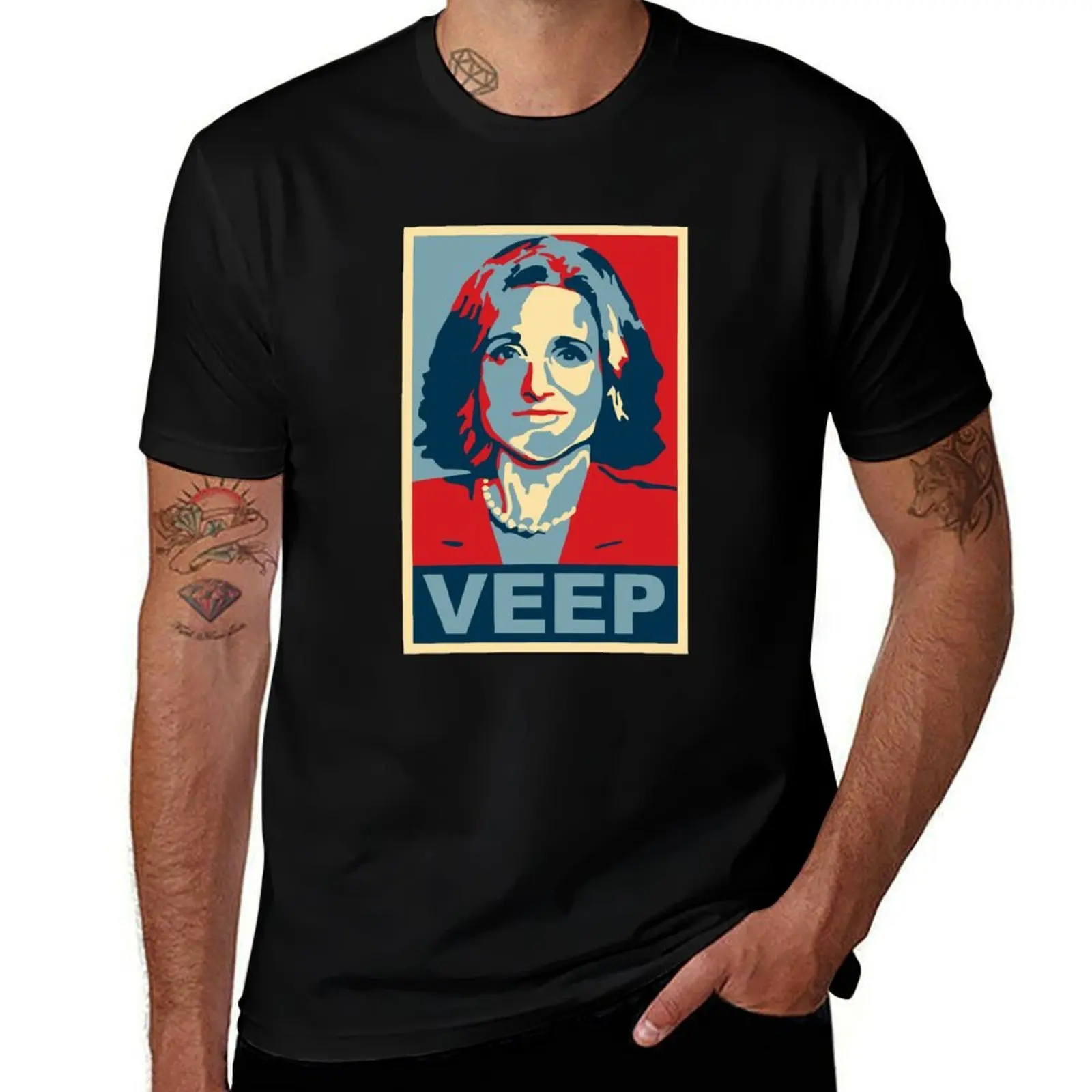 Фото Футболка VEEP, мягкая повседневная хлопковая футболка с короткими рукавами №1