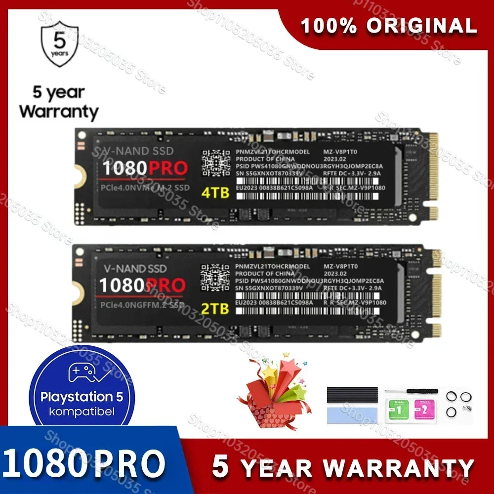 

990 PRO SSD 4TB 1TB 2TB M.2 2280 Nvme PCIe Gen 4.0x 4 Ssd Sata Internal Solid State Drive Hard Disk for Computer Notebook PS5