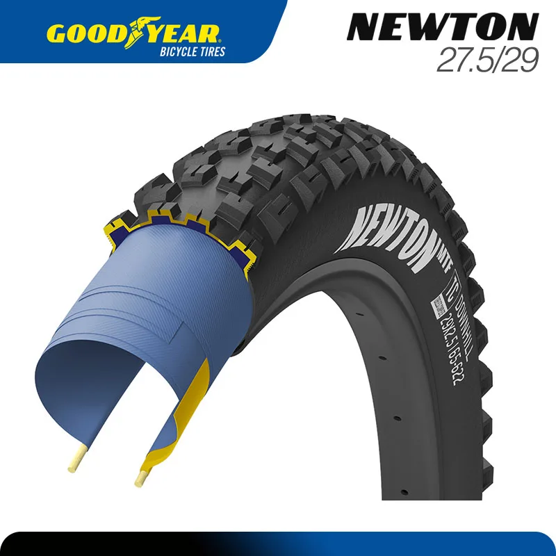 Фото Покрышка Goodyear Newton MTB 27.5/29 29X2.5 Tubeless Ready, 60 TPI, 27.5X2.5, черная, TC/GRIP3/E25, складная №2