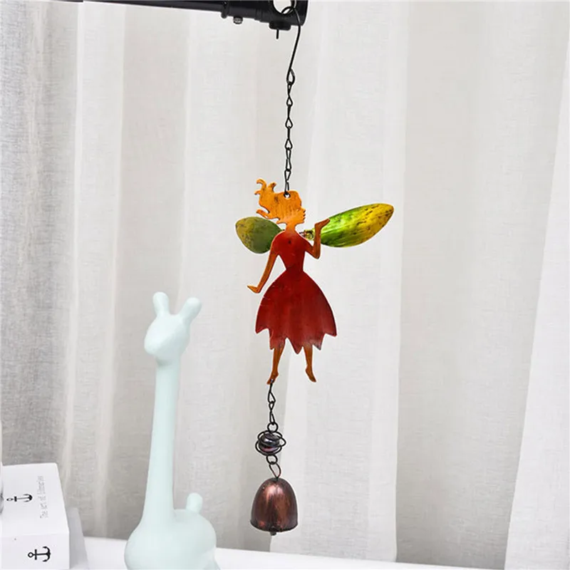 Fairy Angel Wind Chimes Spinner Romantic Metal Art Wind Bells Musical Hanging Decoration Outdoor Garden Patio Yard Windows Doors images - 6