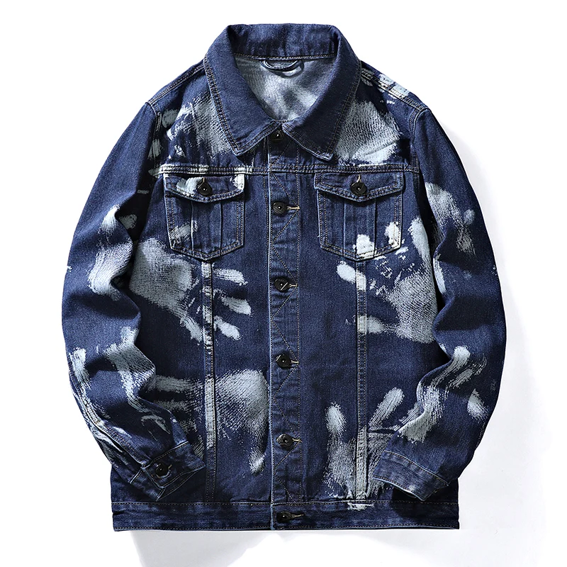 Новинка 2022 Мужская джинсовая куртка-карго из 140 хлопка весенние пальто оверсайз