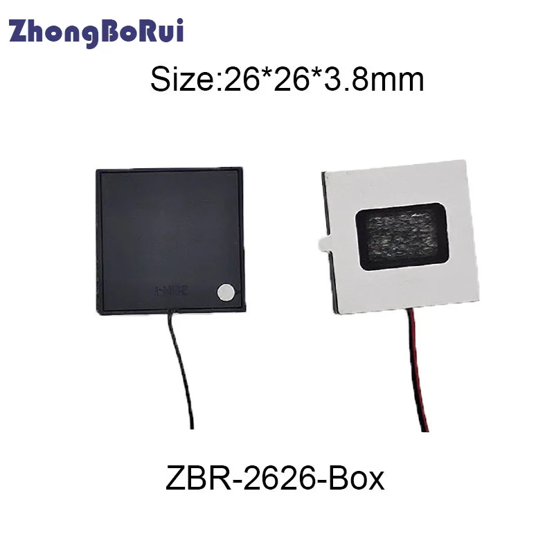 

ZhongBoRui Mini Audio Portable Speakers Box 2626 8Ohm 2W 26mmx26mm Square DIY Computer Notebook Loudspeaker Connector