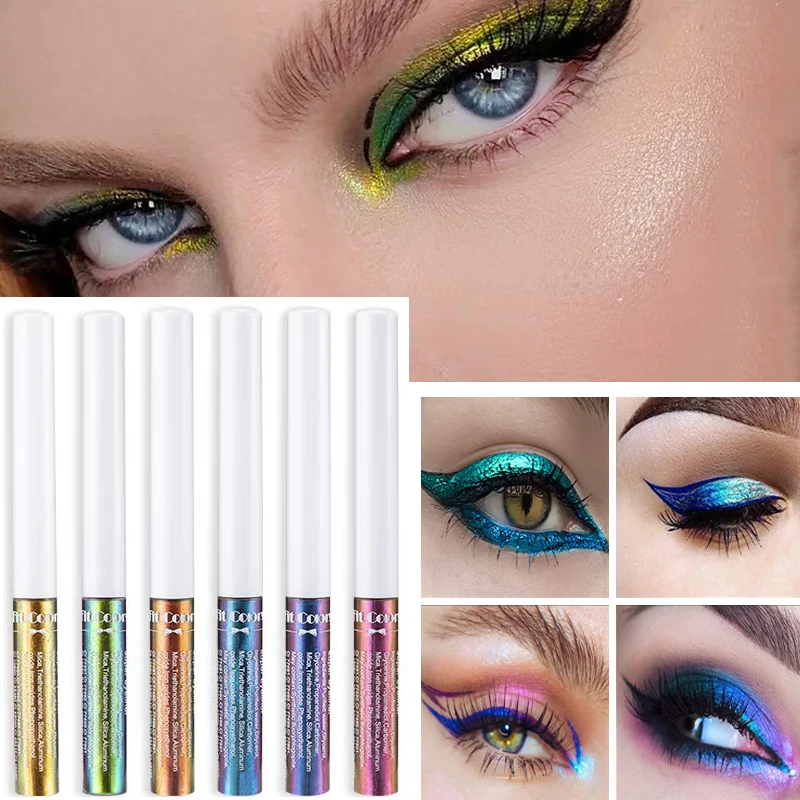 

Colorful Beautiful Pearllight Eyeliner Chameleon Waterproof Liquid Eyeliners Stage Eye Makeup Easy To Dry Makeup Pen Cosmetics