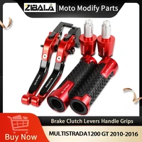 motorcycle brake clutch levers handlebar hand grips ends for ducati multistrada 1200 gt 2010 2011 2012 2013 2014 2015 2016