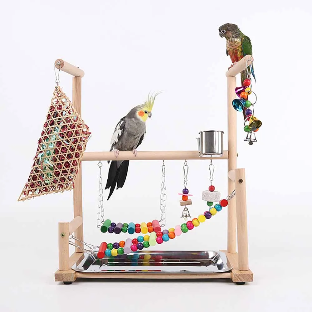 

Bird Toys Bird Perch Stand Toys Parrots Playstand Multi-Toy Combination Parrot Casino Bite Educational Toys