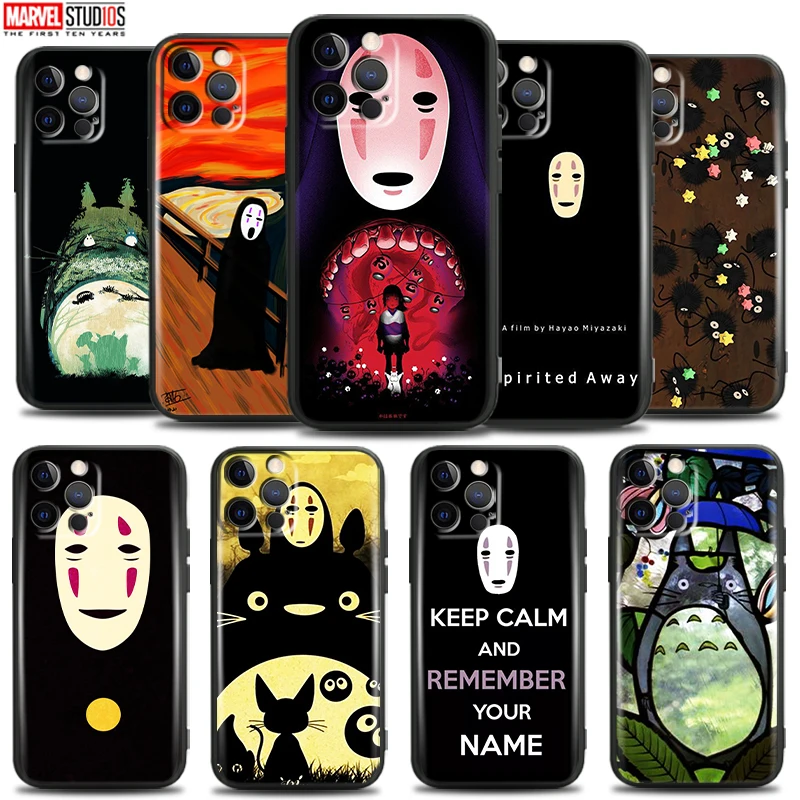 

Totoro No Face Man Spirited Away For Apple iPhone 13 12 11 Pro 12 13 Mini X XR XS Max SE 6 6S 7 8 Plus Phone Case TPU Coque