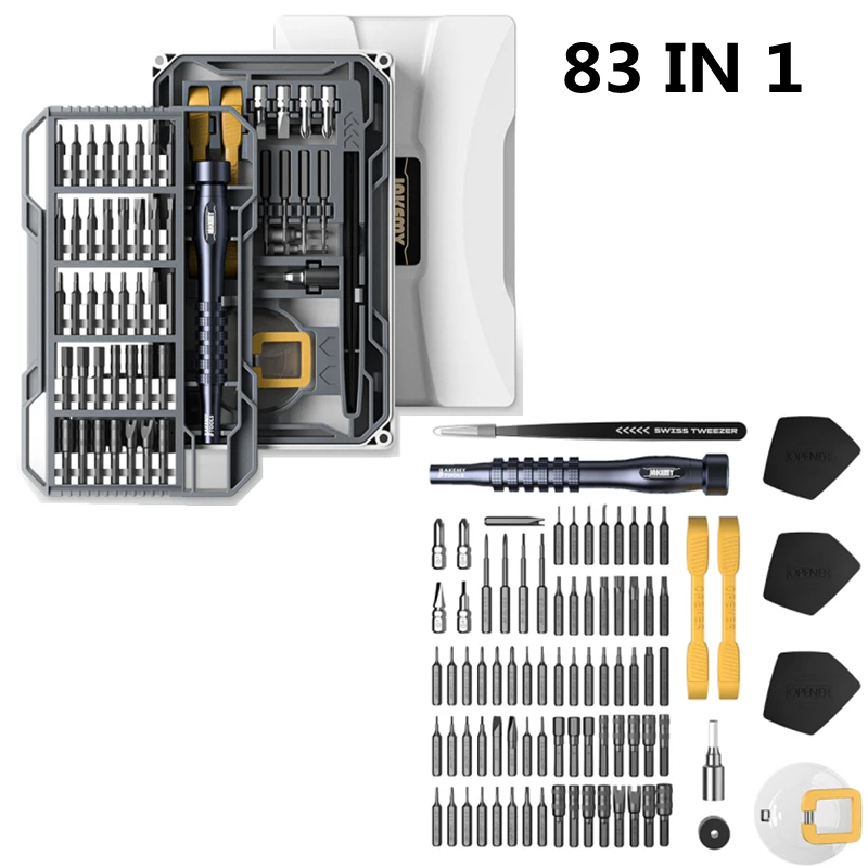 

Новый 83 в 1 высококачественный точный ремонтный набор отверток многофункциональный магнитный Драйвер Биты мобильный телефон ремонт ручные...