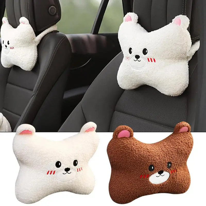 

Car Neck Pillow Ergonomic Headrest Support Protector Cushion For Cars Elastic Cute Car Accessories For Head Pain Relief