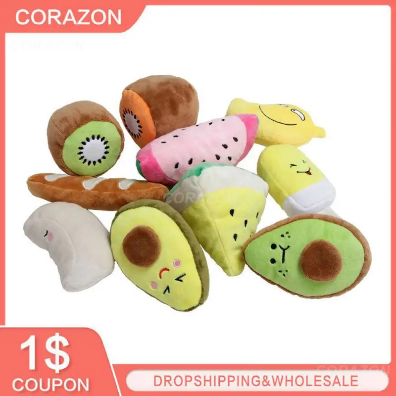 

Pet Toy 16x8 X8cm Puppy Dog Fruit Sounding For Cat Pets Dog Accessories Puppy Training Toy Plush New Chew Cute Pet Supplies