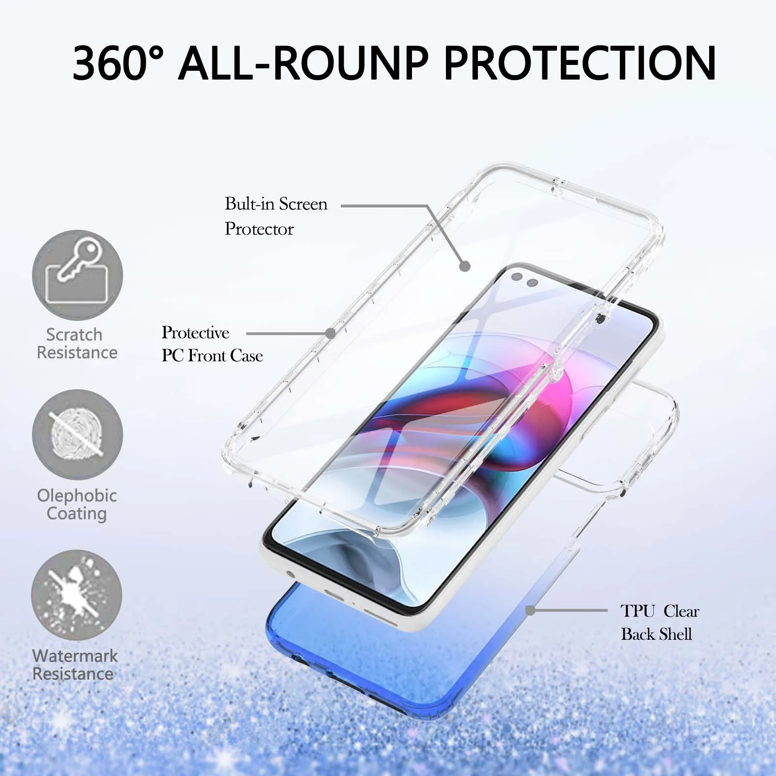 360 полноразмерный защитный чехол для экрана Moto G Stylus 2021 5G Edge S G100 G60 G9 Play E7 Plus