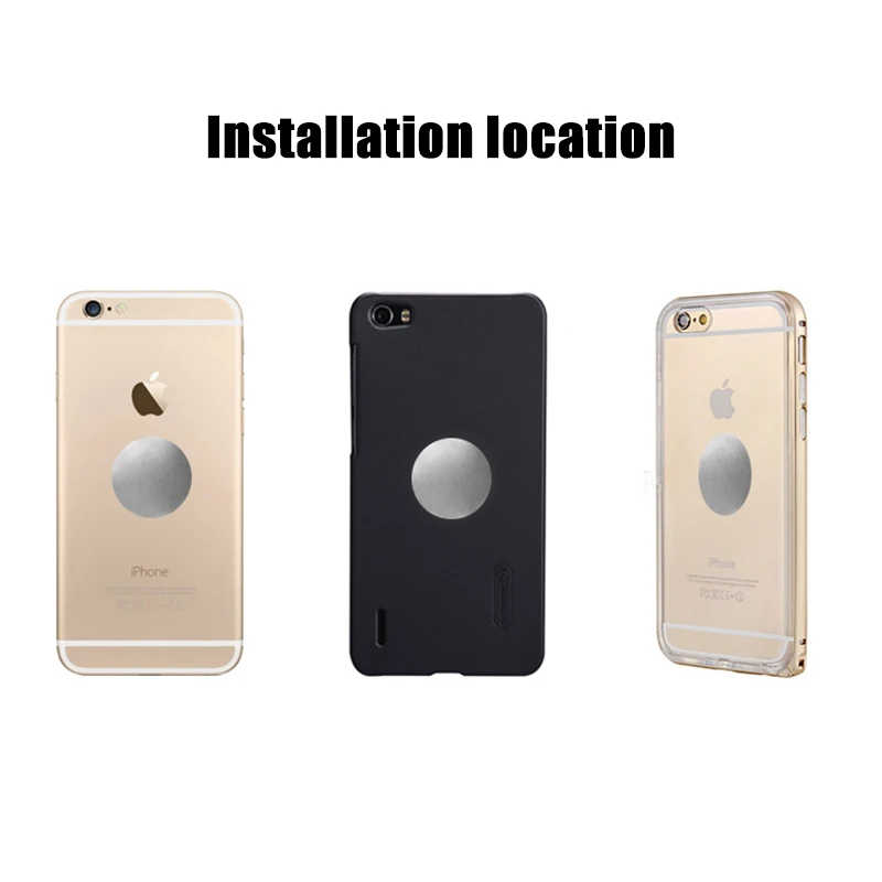 thin metal plate for magnetic car phone holder iron sheet sticker disk for magnet tablet desk phone car stand mount round free global shipping