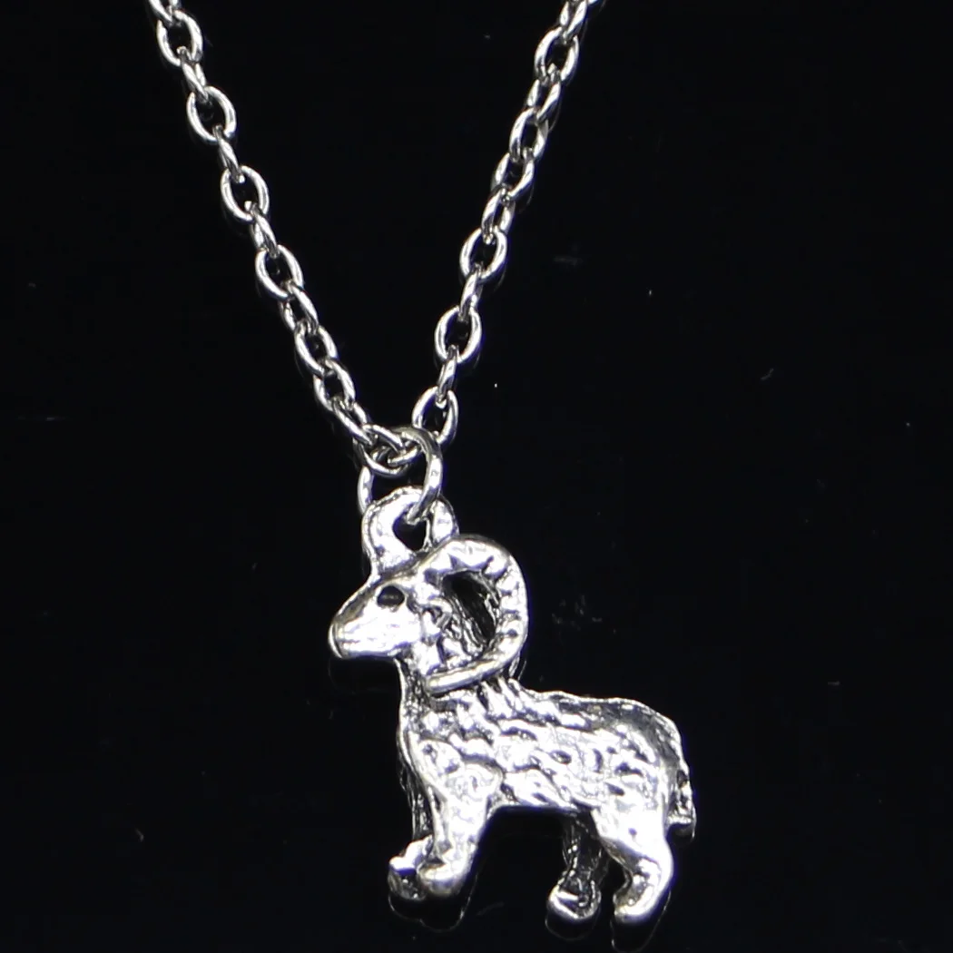 

20pcs New Fashion Necklace 23x19mm goat ram Pendants Short Long Women Men Colar Gift Jewelry Choker