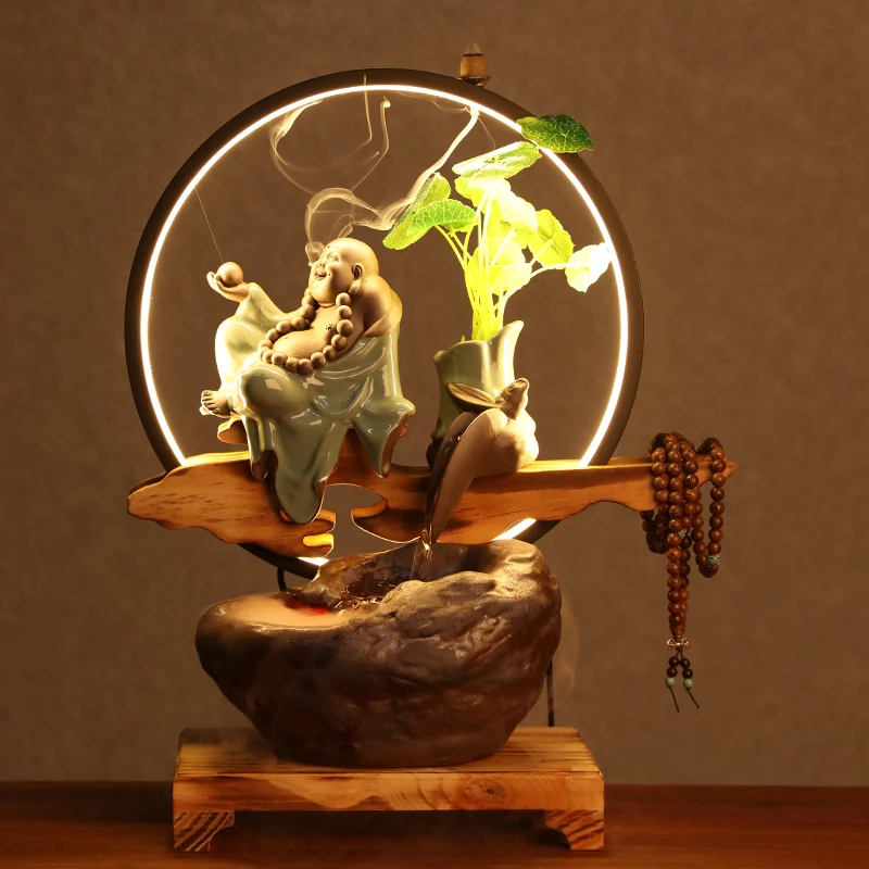 

Ceramic Antique Incense Burner Scentsy Aesthetic Electronic Led Buddha Humidifier Spiritual Creative Aromaterapia Room Decor