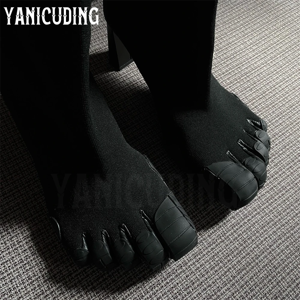 Вязаные ботинки с пятью пальцами новинка дизайнерские стильные ботильоны модные