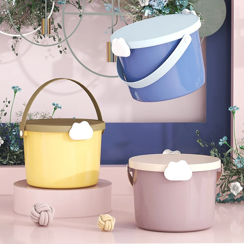 Ручное ведро для детских игрушек строительный блок упаковочная бочка круглая