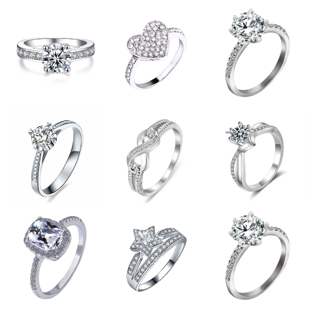 Женское кольцо с фианитом