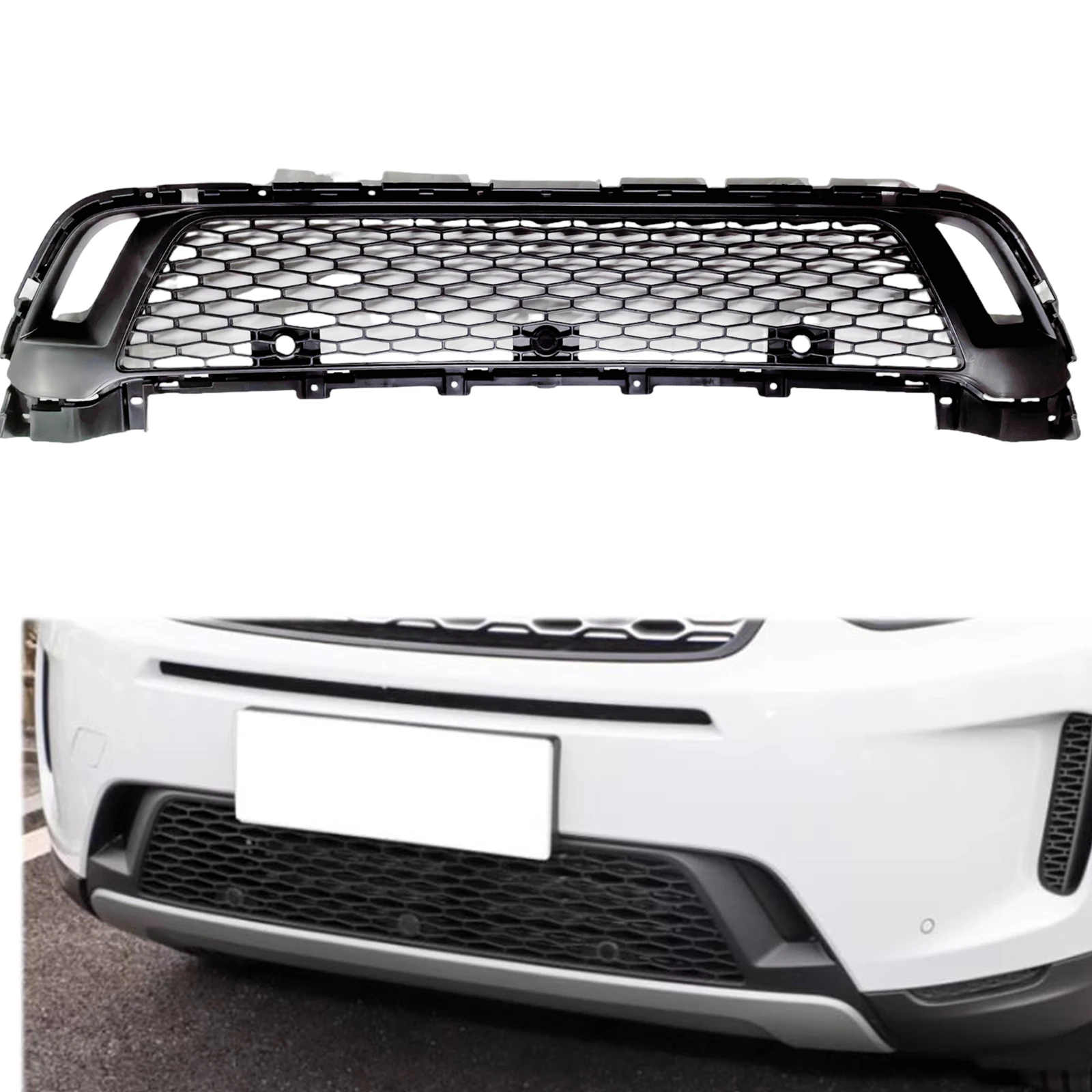 Для Land Rover Discovery Sport L550 2020-2024 передняя решетка нижняя бампер сетка выпускное