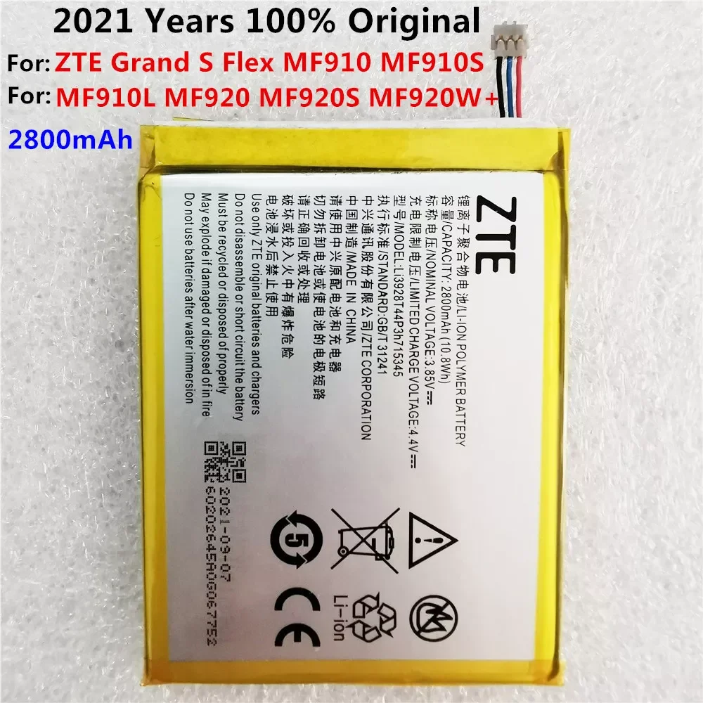 

3.8V 2800mAh LI3823T43P3h715345 For ZTE Grand S Flex / For ZTE MF910 MF910S MF910L MF920 MF920S Battery