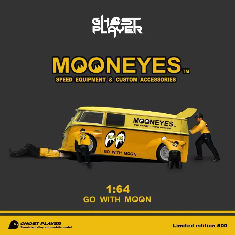 

Привидение плеер 1:64 T1 фургон x модель автомобиля MOONEYES
