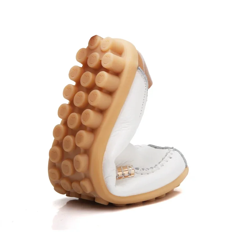 Кожаные лоферы женская обувь на плоской подошве Женская Большая