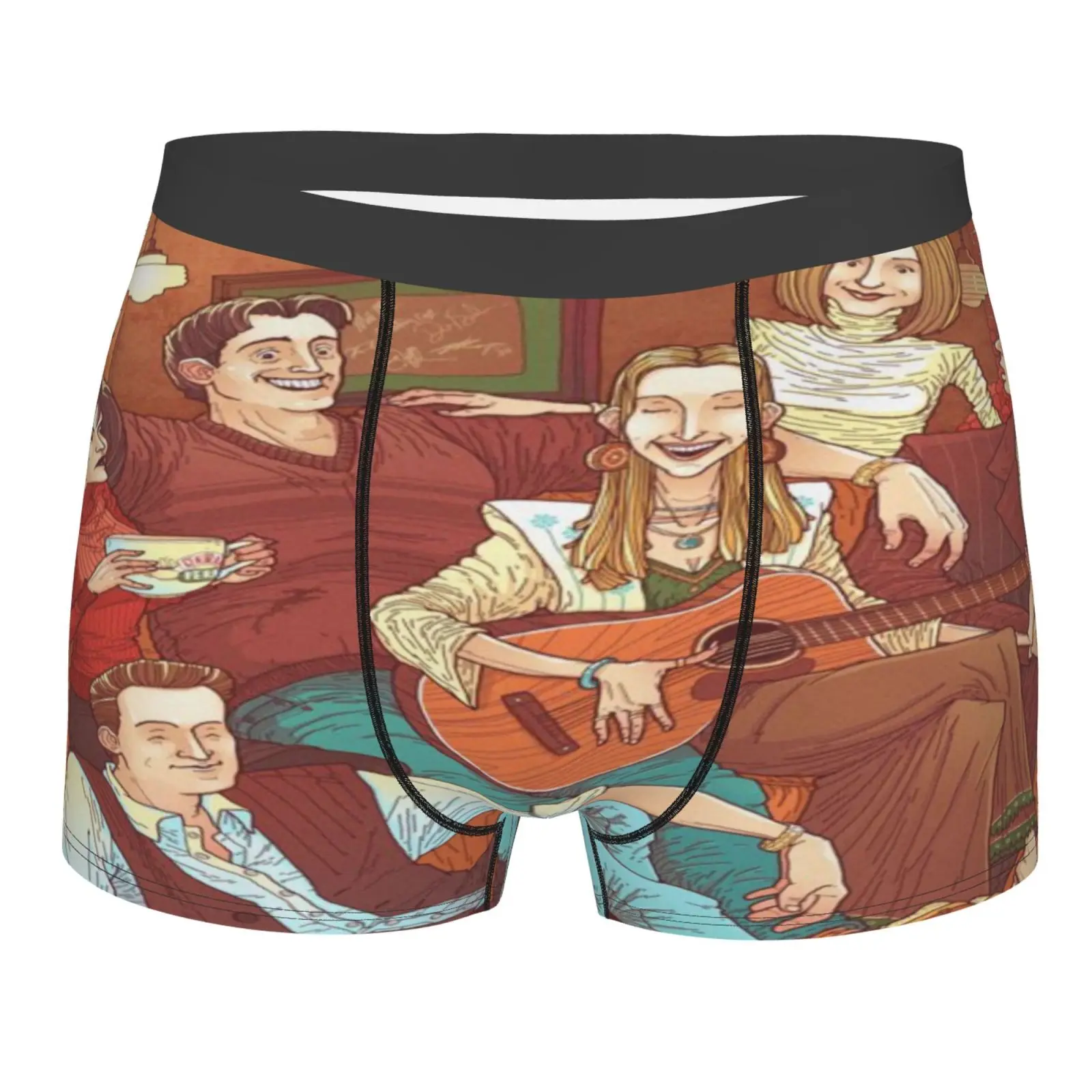 

Joey Friends 1871 Boxer Briefs Gay Sexy Man Underwear Pink Underwear Male Long Men Polyester Long Men Polyester Mens Men White