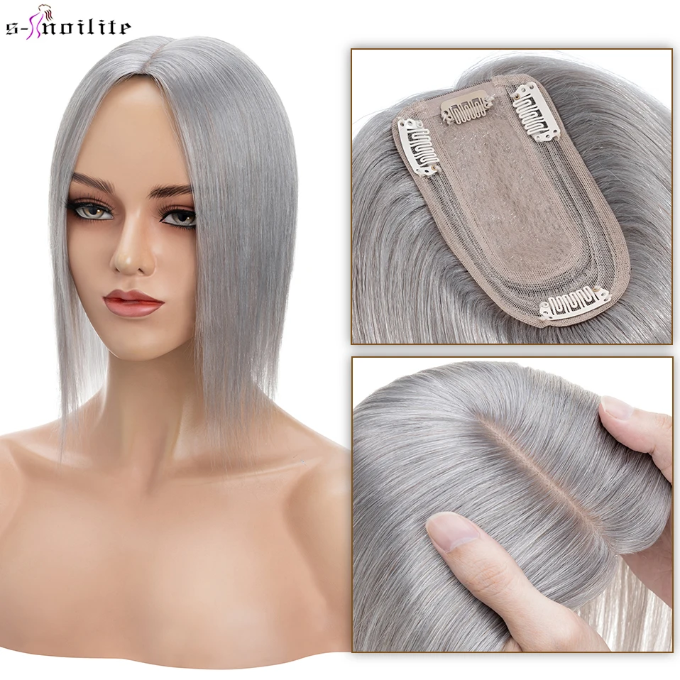 S-noilte 7x13 см натуральные волосы Toppers шелковая основа натуральные волосы парик 100% протез человеческих волос женские коричневые парики на зажиме для наращивания волос S-noilte 7x13 см натуральные волосы Toppers шелковая основа натуральные волосы парик 100% протез человеческих волос женские коричневые парики на зажиме для наращивания волос