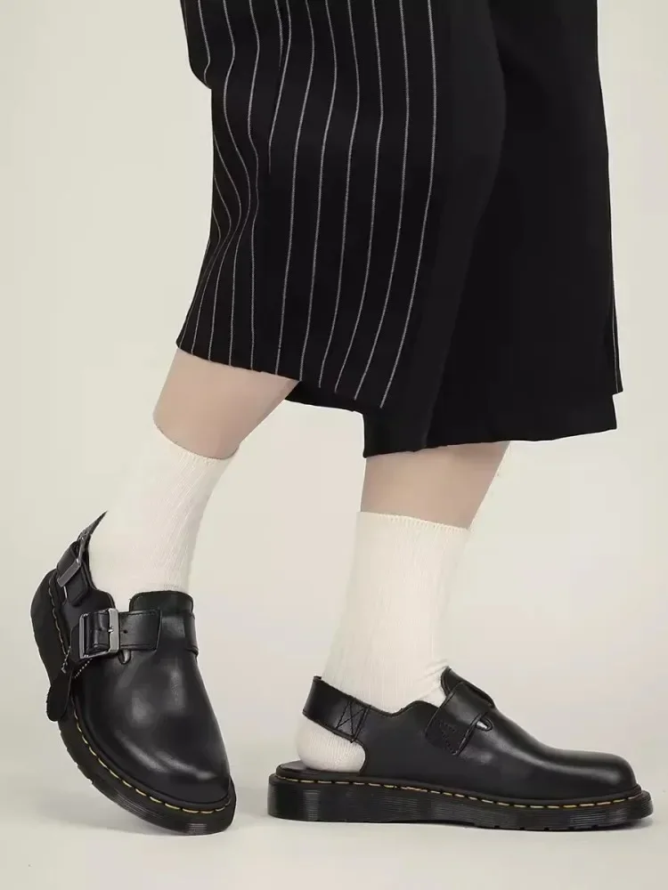 Новые летние мужские сандалии из натуральной кожи воловьей туфли на плоской