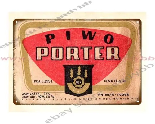 Польское пиво Zywiec Piwo пивоварня человек пещера стояк металлическая жестяная