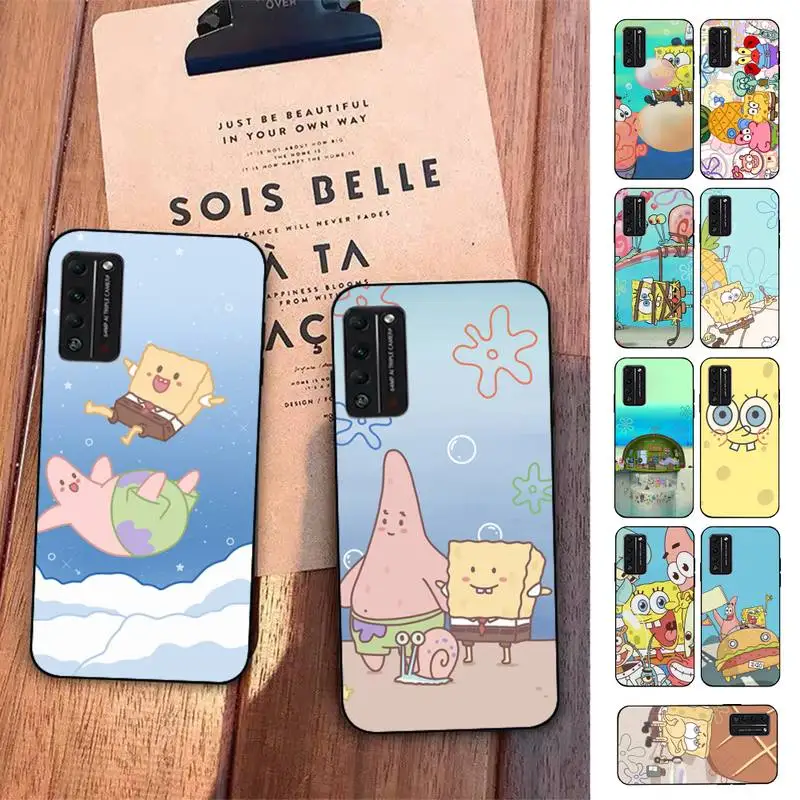 

Cartoon S-Spongebob Phone Case for Huawei Honor 10 i 8X C 5A 20 9 10 30 lite pro Voew 10 20 V30