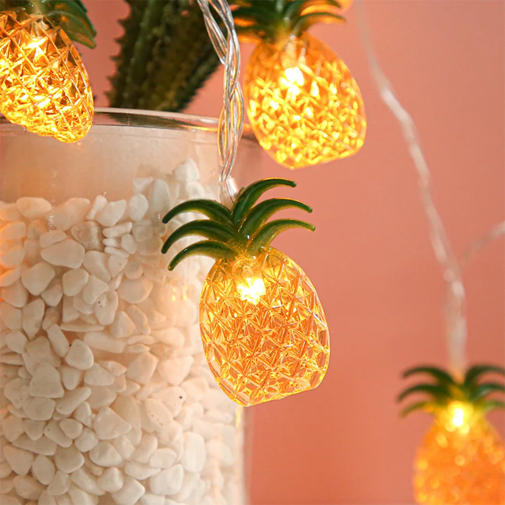 

Lights Pineapple String 20 Lamps 3 Meters Battery Box Bedrooms Christmas Copper Wire Core Garland Lights High Quality