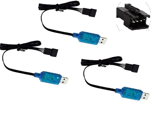 3 шт. 7 4 В 2S Li-аккумулятор USB-кабель баланса зарядки для UdiR/C UDI U001 U902 U818S U845 U842