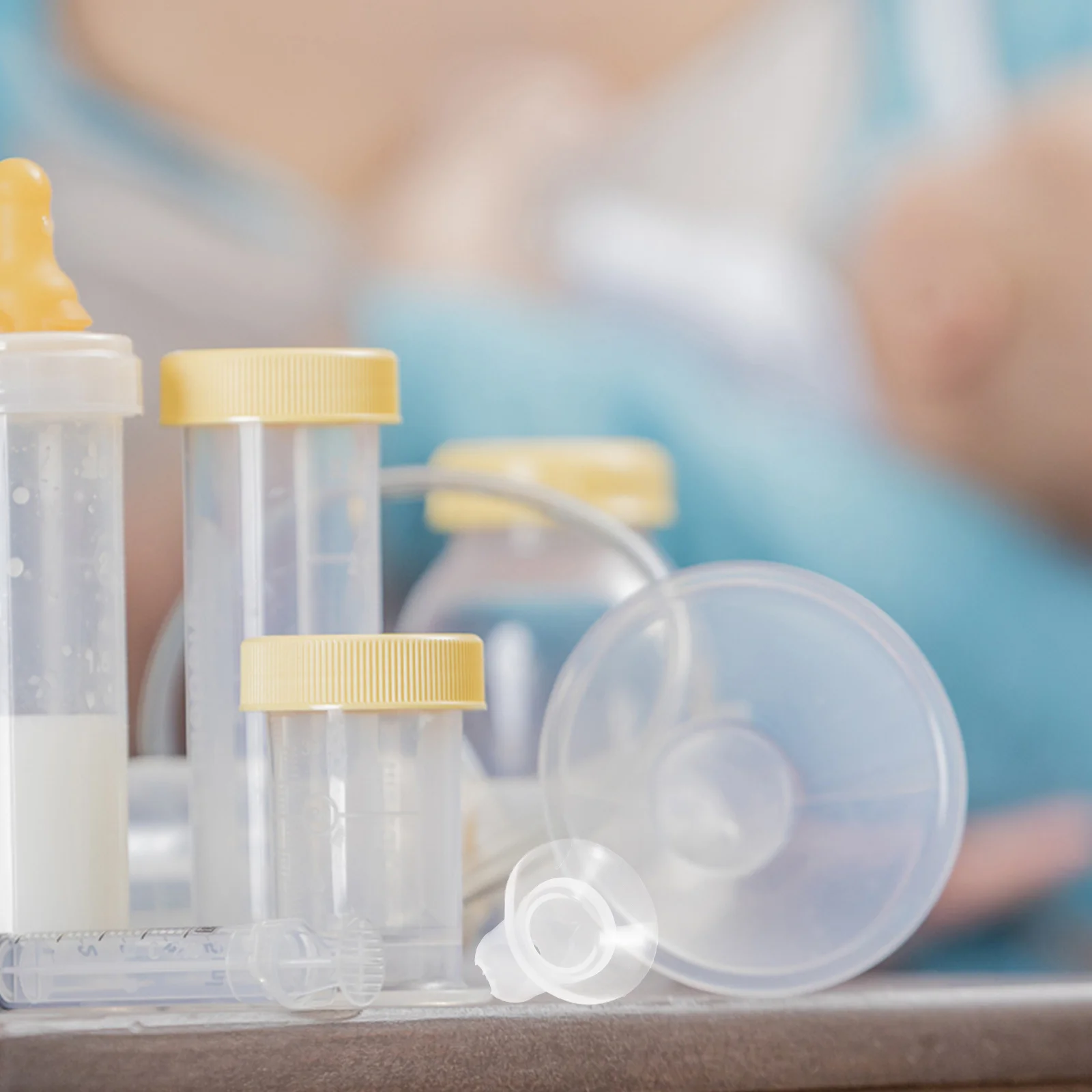 

4 Pcs Electric Breast Pump Pad Funnel Manual Silicone Replace Silica Gel Protector