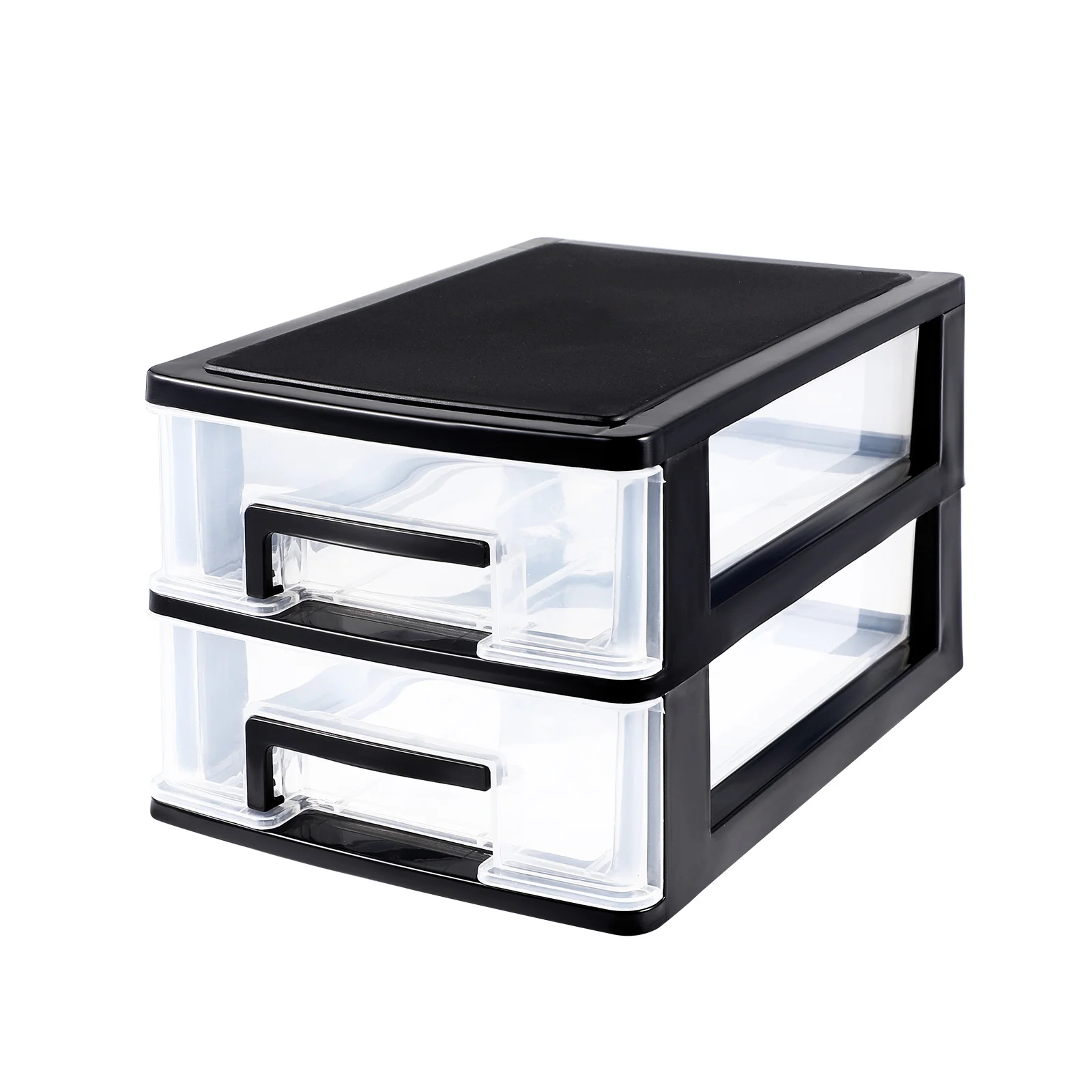 

Vosarea Double Layer Plastic Drawer Type Closet Portable Storage Cabinet Multifunction Dustproof Storage Rack Organizer